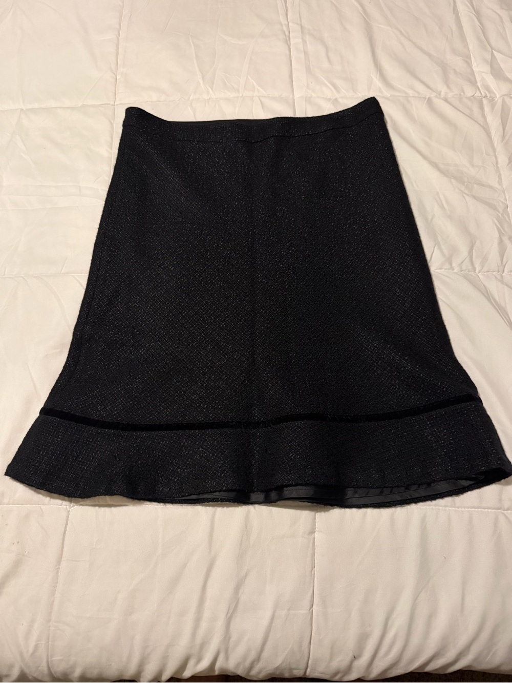 GAP Black A-Line Skirt with Flounce Hem